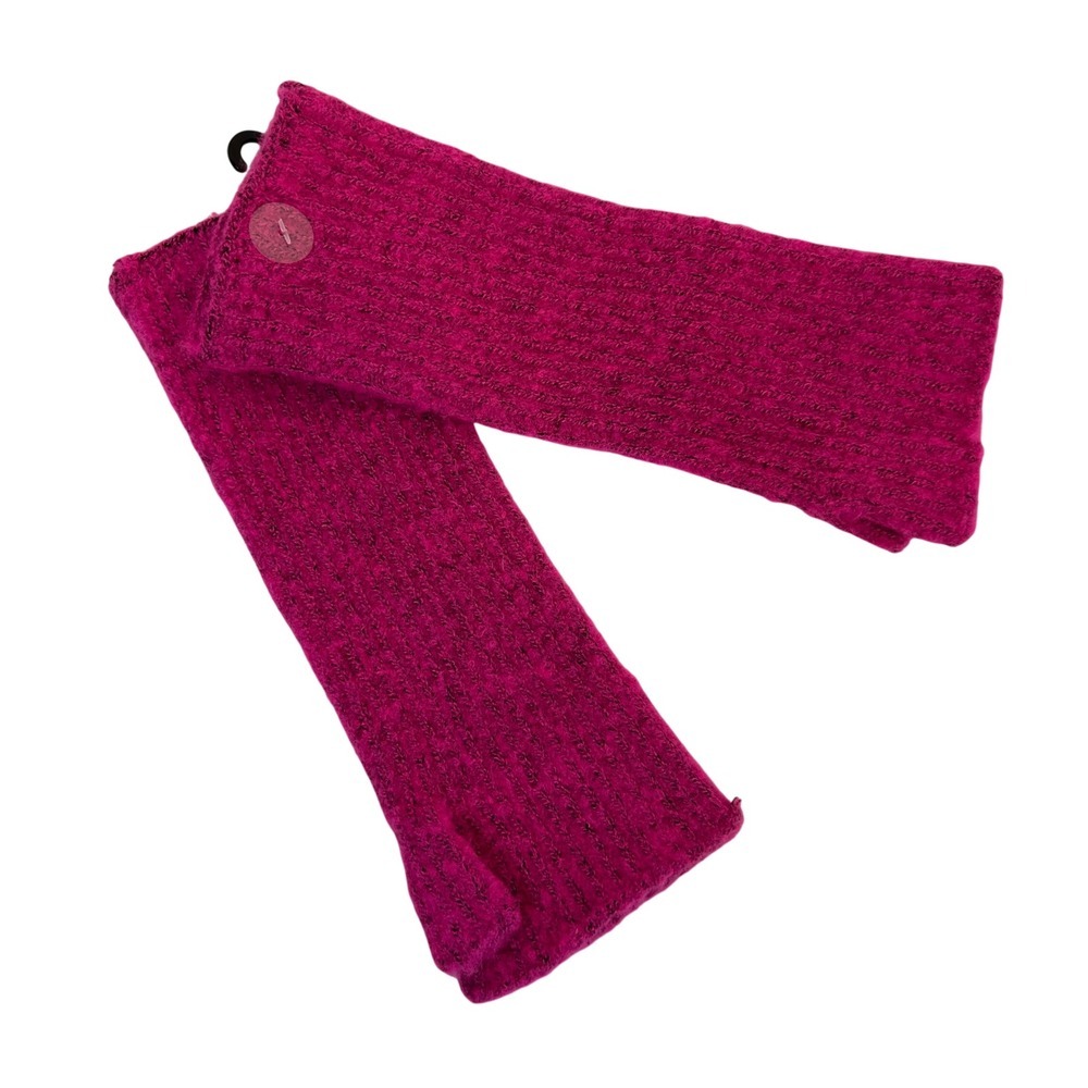 Open Edit Pink Knit Fingerless Gloves‎ Arm Warmers One Size
